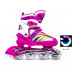 Роликовые коньки раздвижные Space Sport ABEC-7 82A Розовые размер 38-41 (DP-LF 907M-L-2)