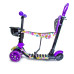Самокат Scooter 5в1 с рисунком Фиолетовый цветочек с подсветкою 60 кг (DP-1954264907)
