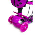 Самокат Scooter Божья Коровка-pink 5в1 с подсветкой колес Розовый 60 кг (DP-20459040)