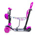 Самокат Scooter 5in1 Маки фиолетовый цветок с подсветкой 60 кг (DP-489626380)
