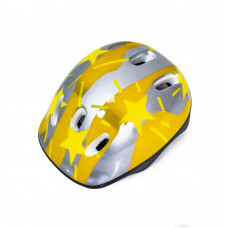 Детский велосипедный шлем Space Sport  Yellow Stars универсальный пластиковый желтый (DP-1232579173)