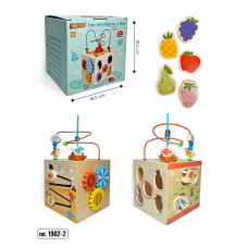 Деревянный куб-сортер с фруктами, лабиринтом и шестернями 1902-2 (DP-495666773)