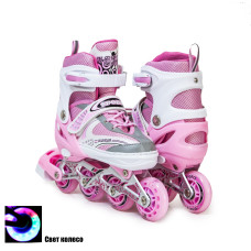 Ролики Happy Pink размер 30-33