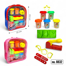 Набор для лепки PLAY DOUGH 8832 в рюкзаке - 5 цветов с насадками, формочками (DP-157831423) Набор для лепки PLAY DOUGH 8832 в рюкзаке - 5 цветов с насадками, формочками (DP-157831423)