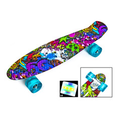 Пенни борд Graffiti Violet с подсветкой колес (DP-367562131) Пенни борд Graffiti Violet с подсветкой колес (DP-367562131)