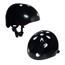 Детский защитный шлем Black Racer, круглый, 51–55 см – чёрный (DP-1659027906) Детский защитный шлем Black Racer, круглый, 51–55 см – чёрный (DP-1659027906)