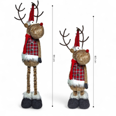 Новогодняя декоративная фигурка «Олень праздничный» (2 вида) 95 см ML-C22209 (DP-739978827)