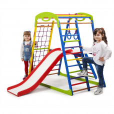 Детский спортивный игровой комплекс Baby Sport SB SportWood Разноцветный 132х85х130 см (Plus 2)