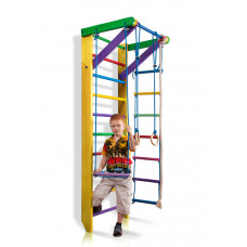 Детский спортивный игровой уголок Baby Sport SB Юнга Дерево Разноцветный 220х80 см (2-220)