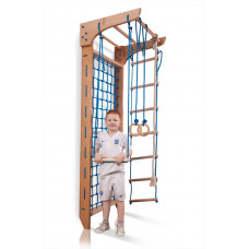 Гладиаторская сетка с турником Baby Sport SB Bombino Дерево 220х80 см (8- 220)