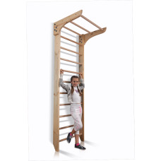 Шведская стенка с турником Baby Sport SB Kinder 240х80 Сосна Бук Коричневый (1-240)