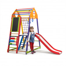 Детский спортивный игровой комплекс Baby Sport SB BambinoWood Разноцветный 132х85х170 см (Color Plus 3)