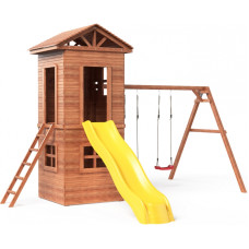 Детская площадка домик SportBaby SportHouse-21 с горкой и качелями (SB-4000)