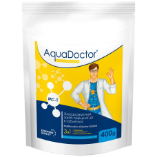 Мультитаблетка 3 в 1 (хлор, альгицид, коагулянт) AquaDoctor 400 г для регулярной обработки воды (IND-MCT-04)