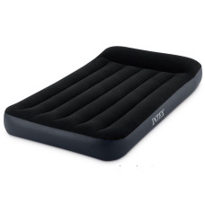 Надувной матрас с подголовником и электронасосом Intex 191x99x25 см Pillow Rest Classic Bed (IND-64146)