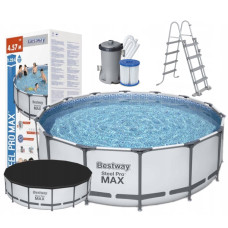 Каркасный круглый бассейн Bestway Steel Pro Frame Pool 457 х 122 см (IND-56438)