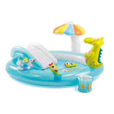 Intex 57165 (201 x 170 x 84см) Детский надувной центр бассейн Аллигатор