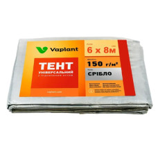 Универсальный тент-подстилка Welltex-Vaplant 6x8 м плотность 150 г/м² с люверсами (IND-tent-150-6x8)