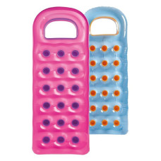 Надувной пляжный матрас Intex с подголовником 188х71см розовый (IND-59895-pink)