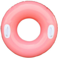 Надувной круг с ручками детский от 8 лет Intex 76см розовый (IND-59258-pink)