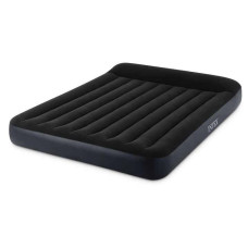 Надувной матрас с подголовником и электронасосом Intex 203x152x25 см Pillow Rest Classic Bed (IND-64150)