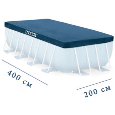 Тент для прямоугольного бассейна Intex 400×200 см, защитная крышка из ПВХ (IND-28037)