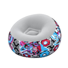 Надувное кресло Bestway Inflate-A-Chair Floral 112х66 см с цветочным принтом (IND-75111)