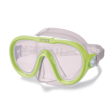 Детская маска для плавания Intex 55916-green Sea Scan зеленая для комфортного погружения от 8 лет (IND-55916-green)