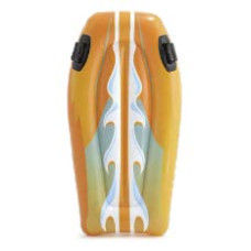 Надувной плотик детский от 6 лет Intex 112x62см оранжевый (IND-58165-orange)