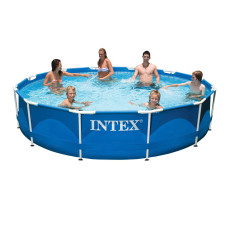 Каркасный бассейн Intex Metal Frame Pool 366х76 см круглый (IND-28210)