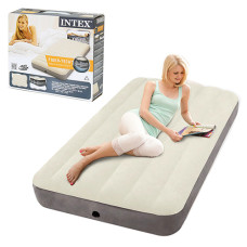 Надувной матрас Intex Deluxe Single-High с флокированным покрытием (IND-64101)