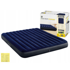 Надувной матрас Intex 203x183x25 см с флокированным покрытием Dura-Beam (IND-64755)