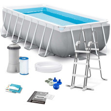 Каркасный бассейн Intex Prism Frame Pool 400x200x122 см с фильтр-насосом (IND-26790)