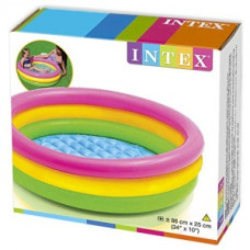 Intex 58924 (Диаметр 86 x Высота 25см) Надувной детский бассейн Радуга