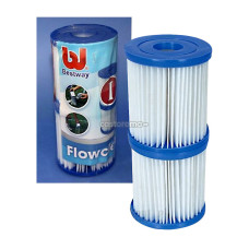 Картридж для фильтра тип II Bestway 10,9x20,2см для эффективной фильтрации воды 2 шт (IND-58094)