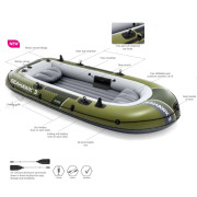 Intex 66332 (236 x 114 x 41см) Надувная лодка SEAHAWK 2